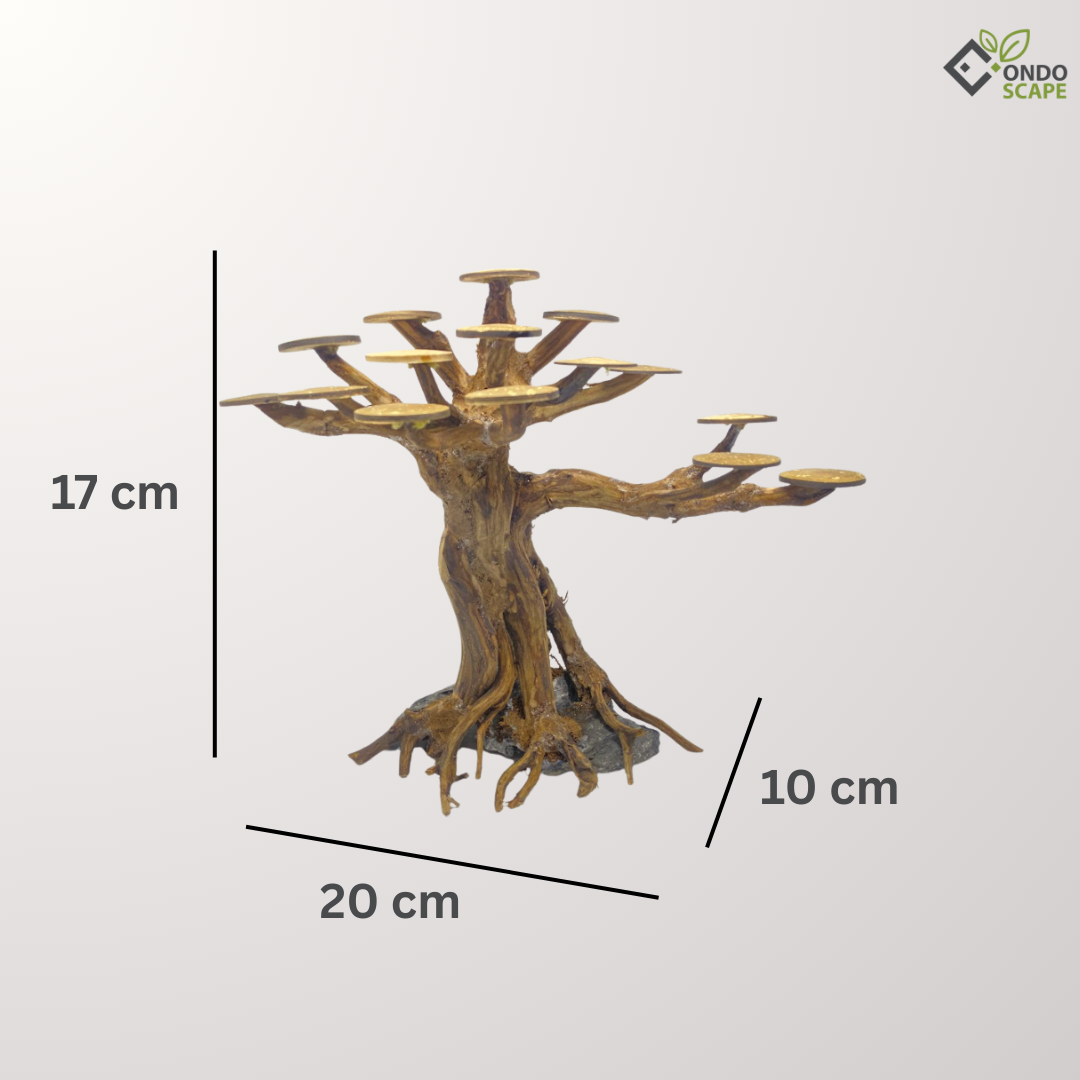handmade driftwood bonsai aquascape model a 17 cm