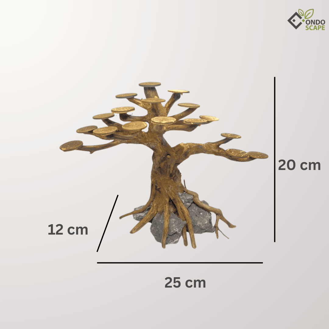 handmade driftwood bonsai aquascape model a 20 cm