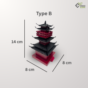 handmade japanese aquarium decoration pagoda
