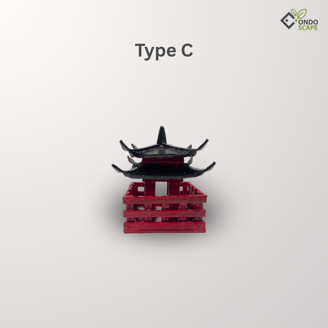 mini japanese pagoda aquascape ornament