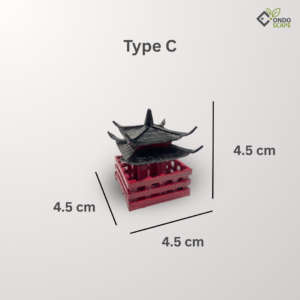 handmade japanese aquarium decoration mini pagoda