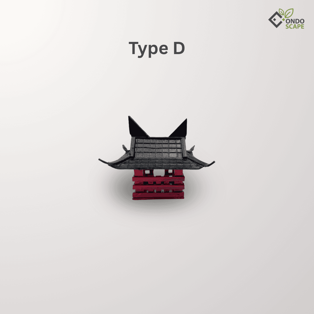 japanese shrine house aquascape ornament