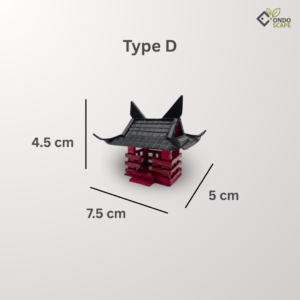 handmade japanese aquarium decoration shrine house