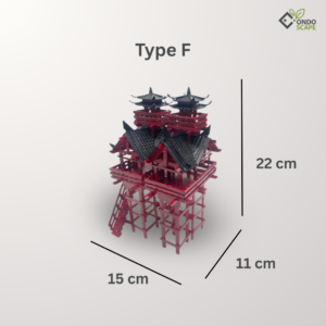 handmade japanese aquarium decoration watchtower
